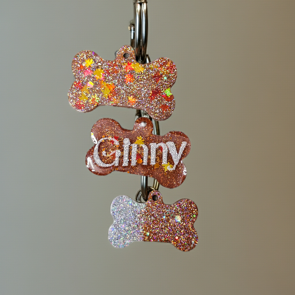 Bone resin dog tag - SoulPrint