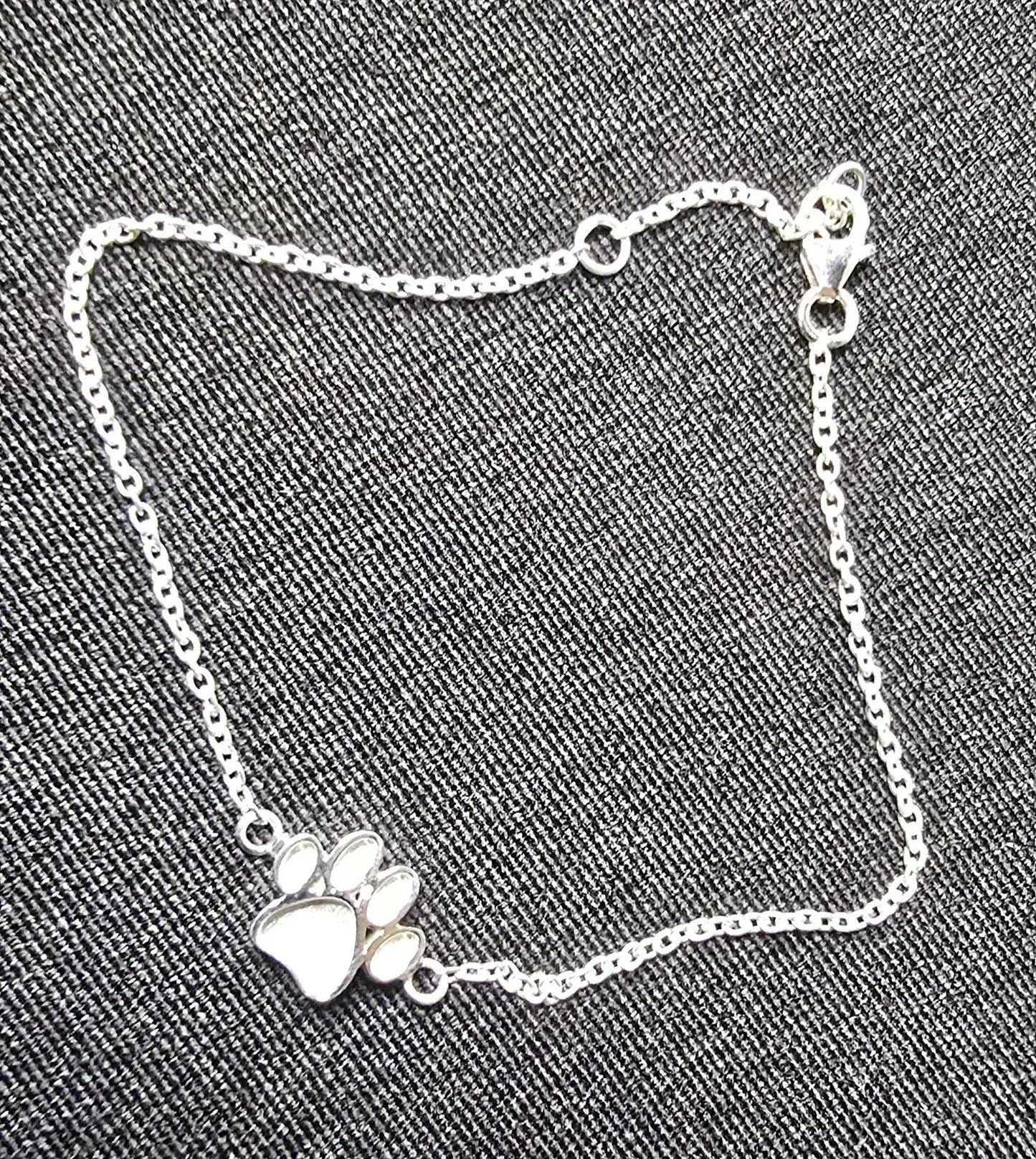 Paw memorial bracelet