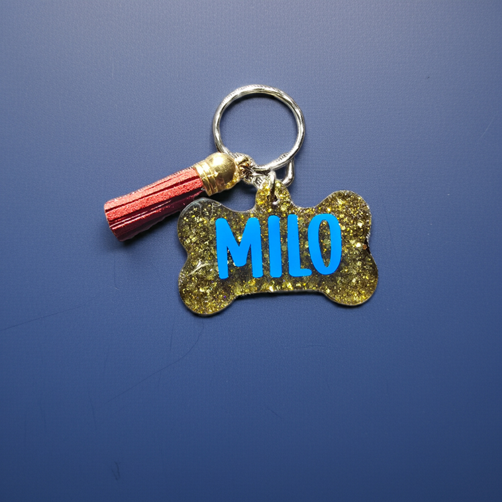 Personalised Dog bone keyring - SoulPrint