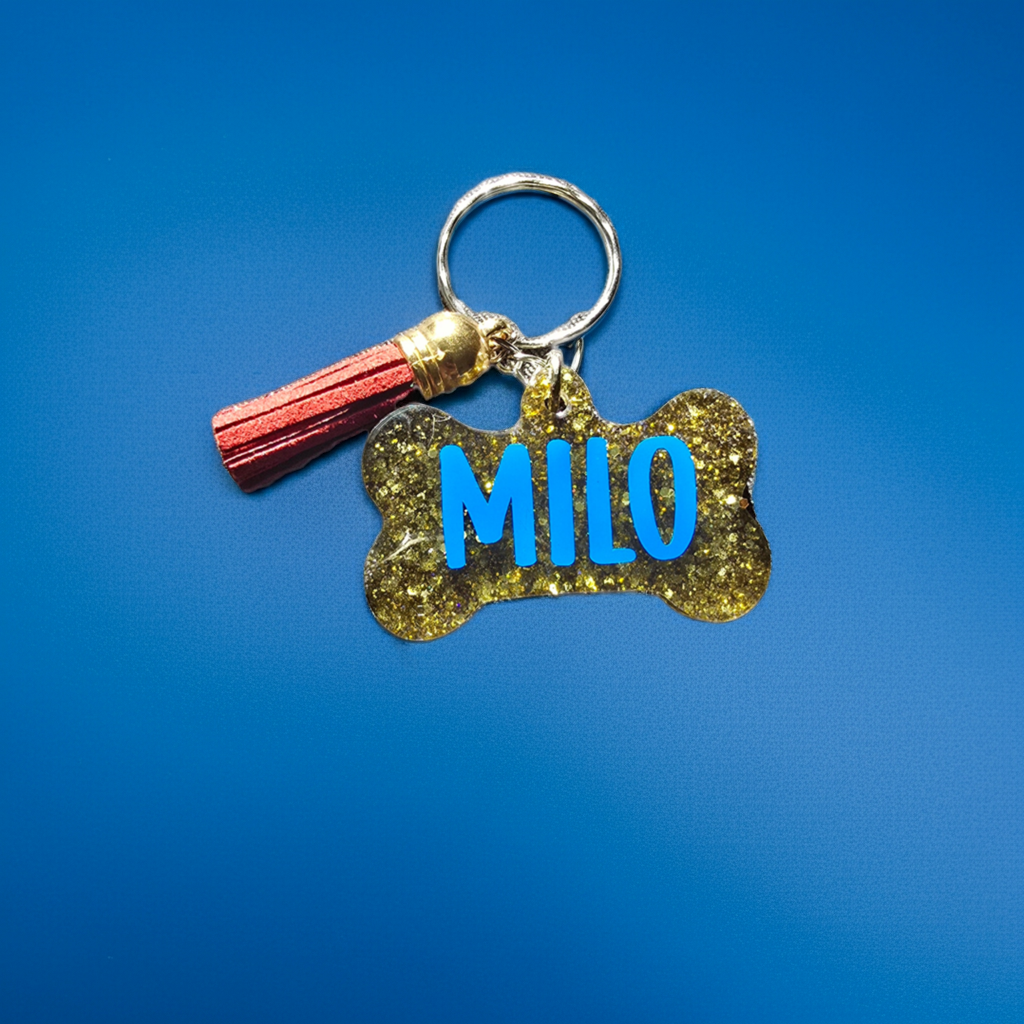 Personalised Dog bone keyring - SoulPrint