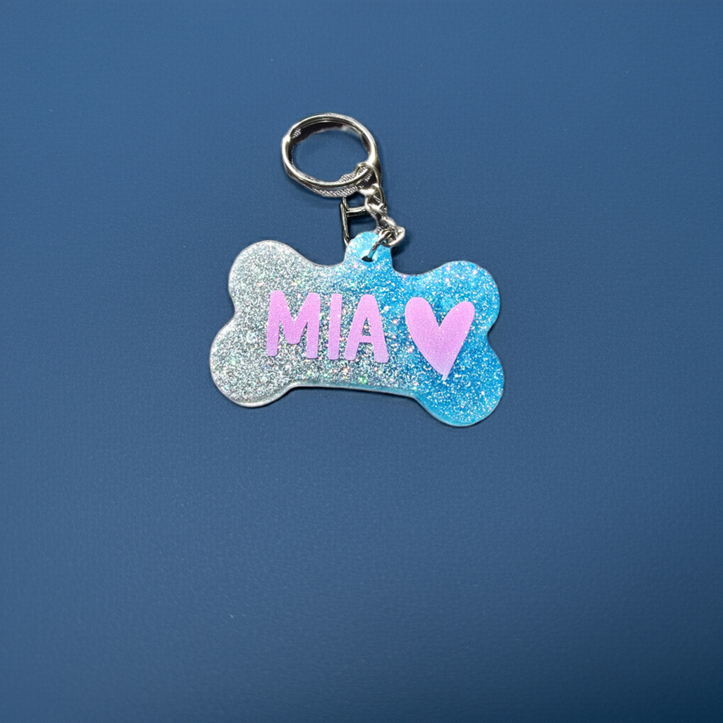Personalised Dog bone keyring - SoulPrint