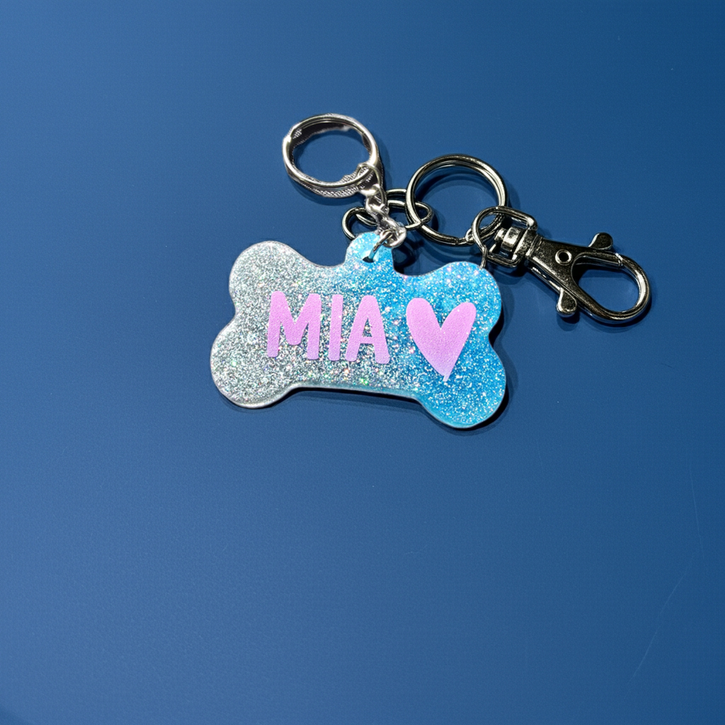 Personalised Dog bone keyring - SoulPrint