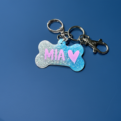 Personalised Dog bone keyring - SoulPrint