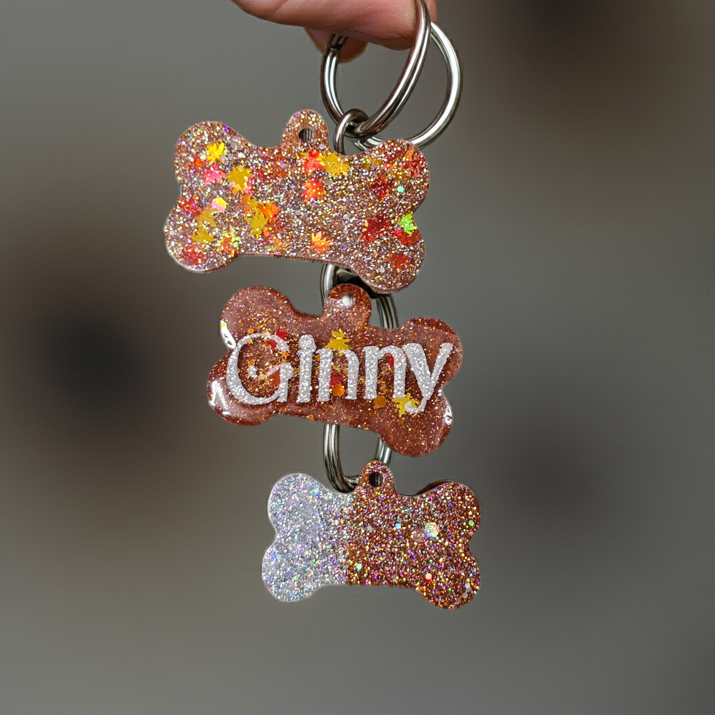 Bone resin dog tag - SoulPrint