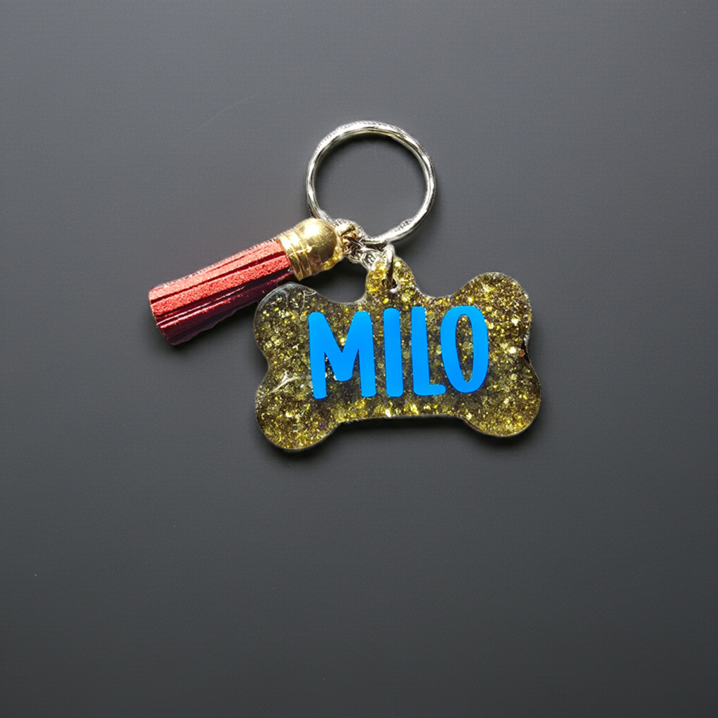 Personalised Dog bone keyring - SoulPrint