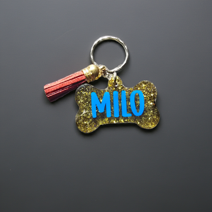 Personalised Dog bone keyring - SoulPrint