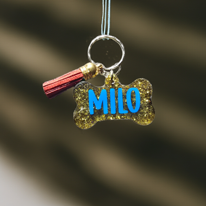 Personalised Dog bone keyring - SoulPrint