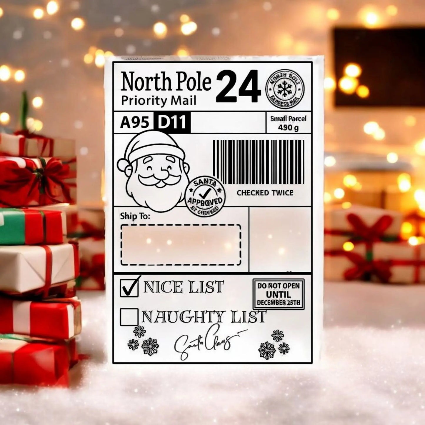 Santa Shipping Labels