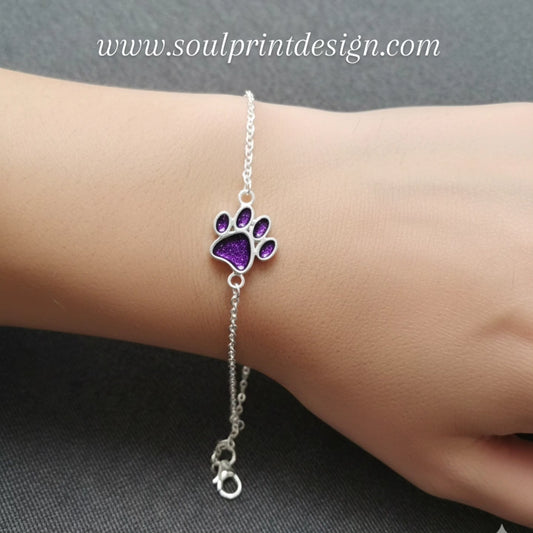 Paw memorial bracelet