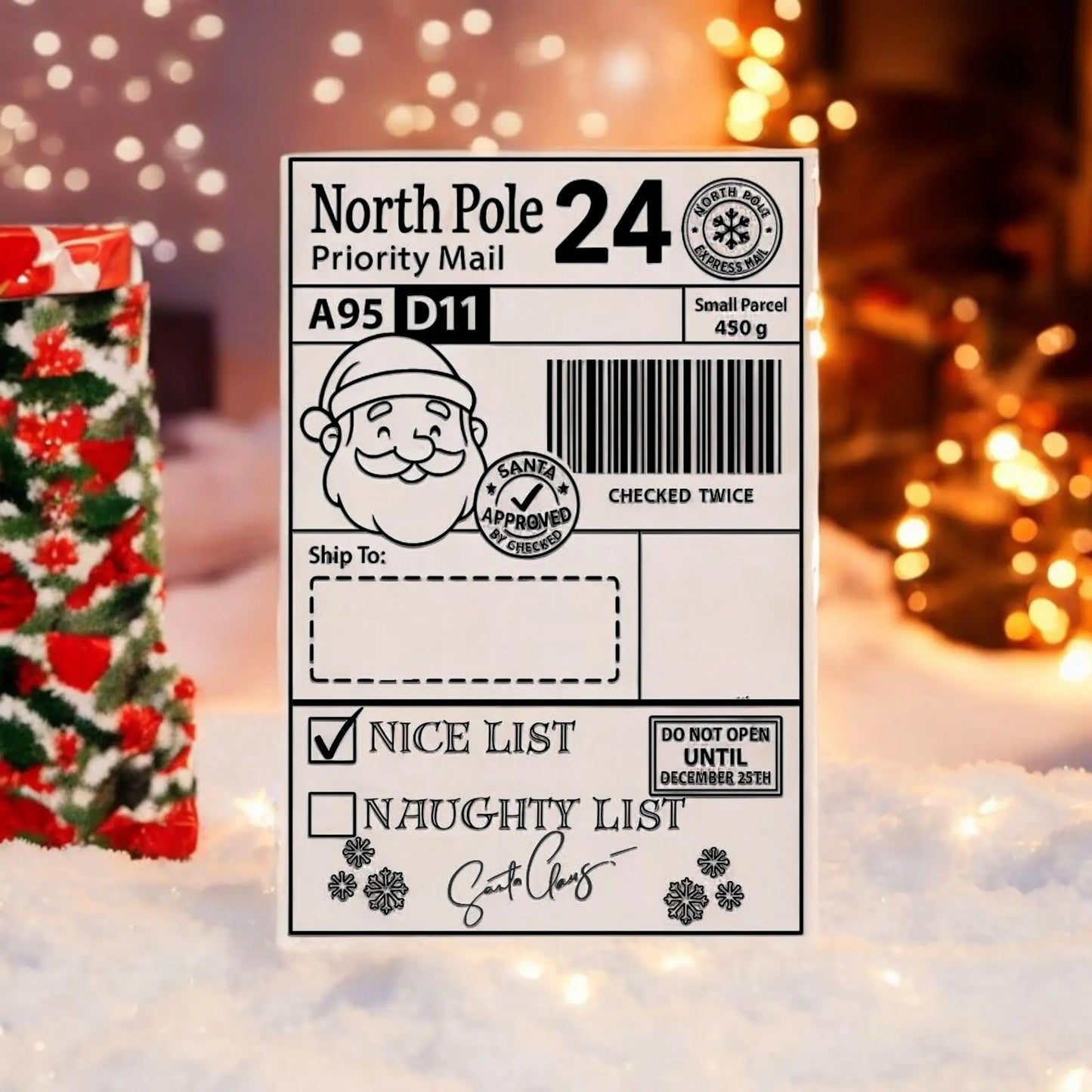 Santa Shipping Labels