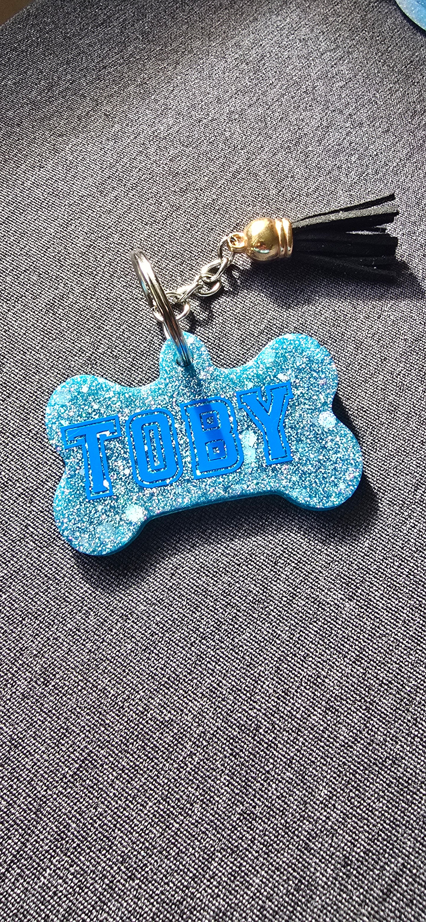 Personalised Dog bone keyring - SoulPrint