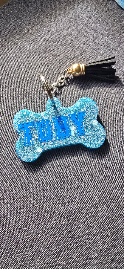 Personalised Dog bone keyring - SoulPrint