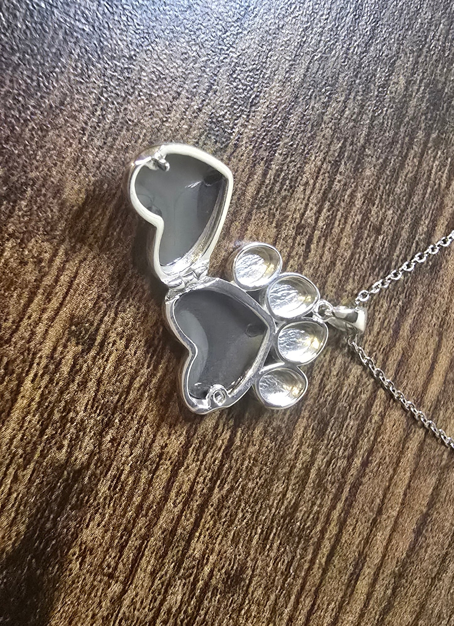 Paw Locket Memorial Necklace