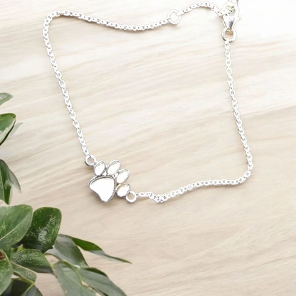 Paw memorial bracelet