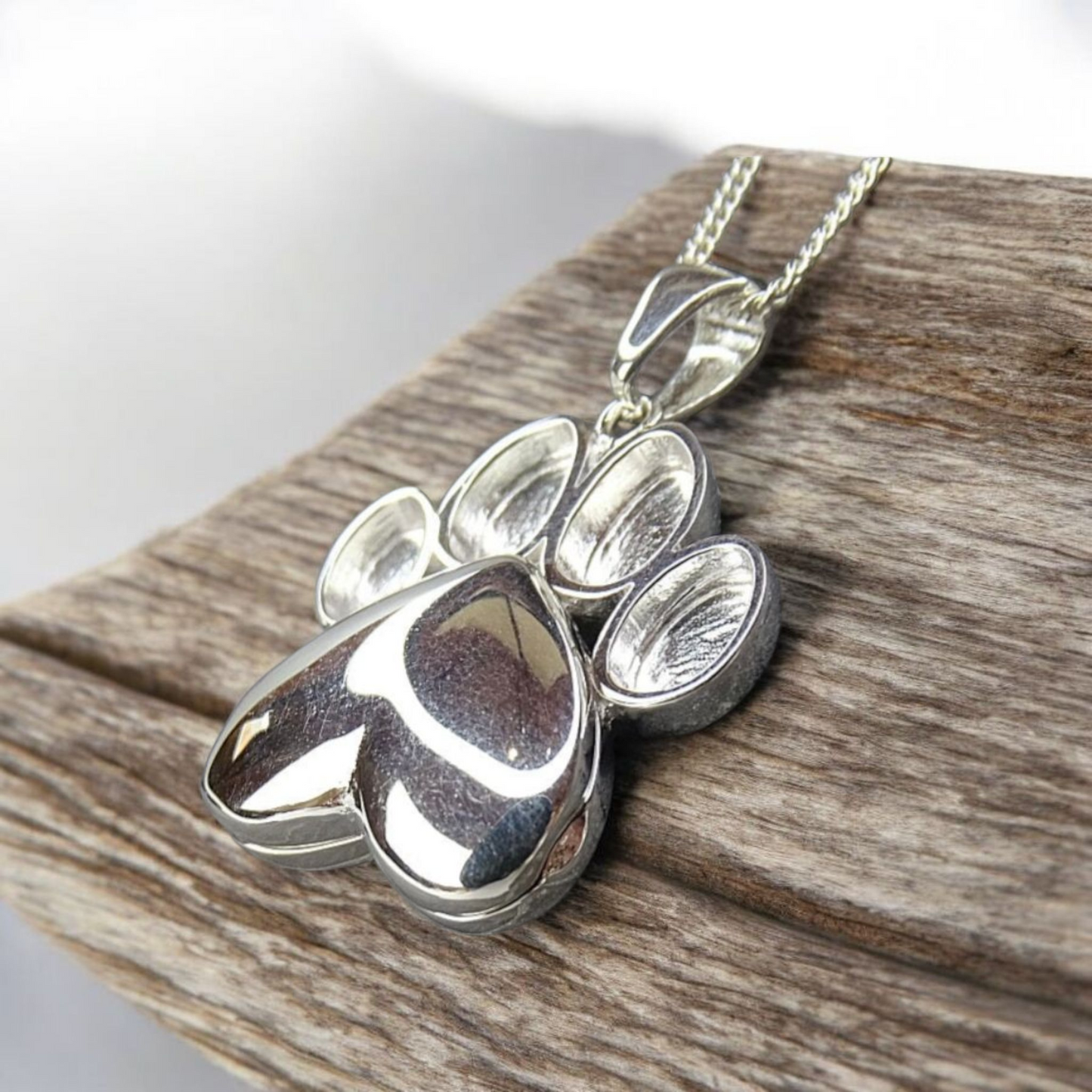 Paw Locket Memorial Necklace
