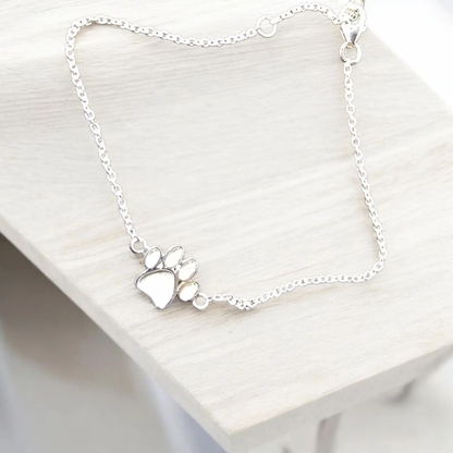 Paw memorial bracelet
