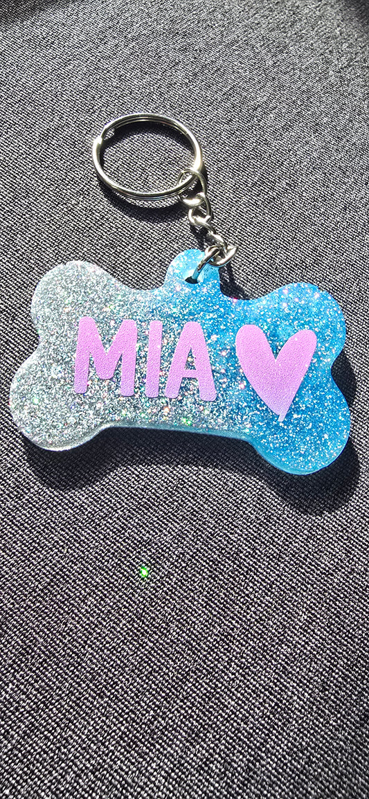 Personalised Dog bone keyring - SoulPrint