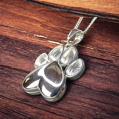 Paw Locket Memorial Necklace