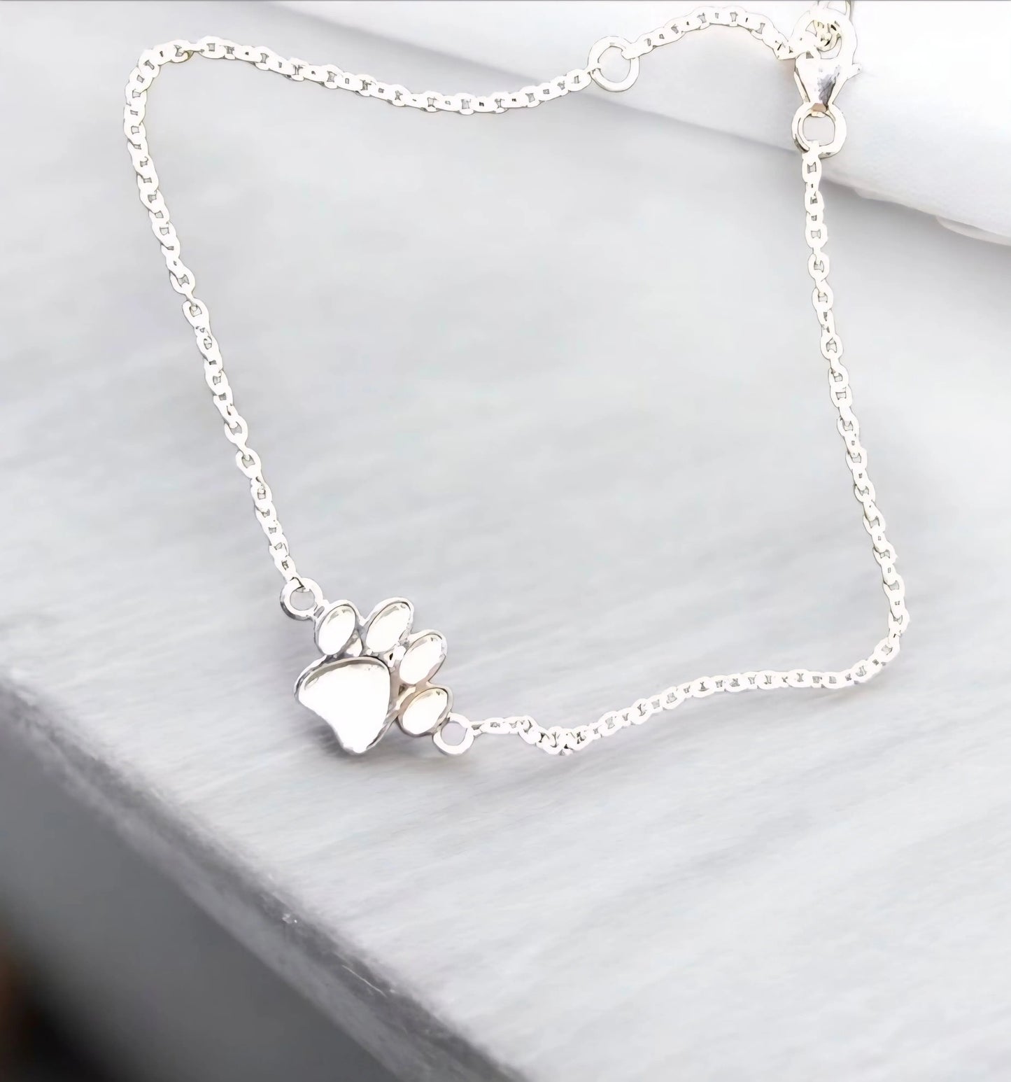 Paw memorial bracelet