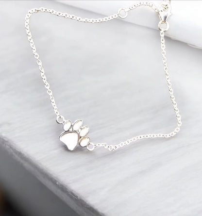 Paw memorial bracelet