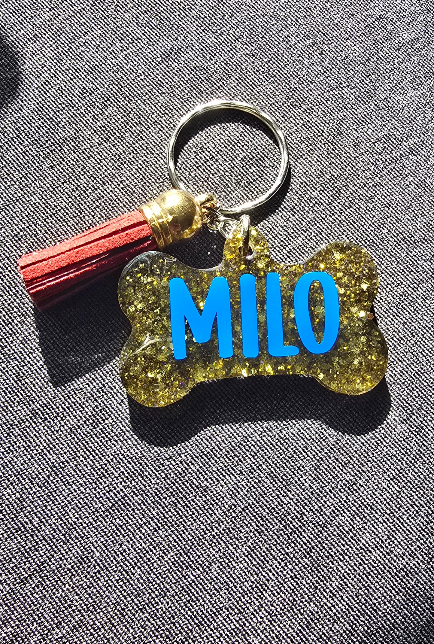 Personalised Dog bone keyring - SoulPrint