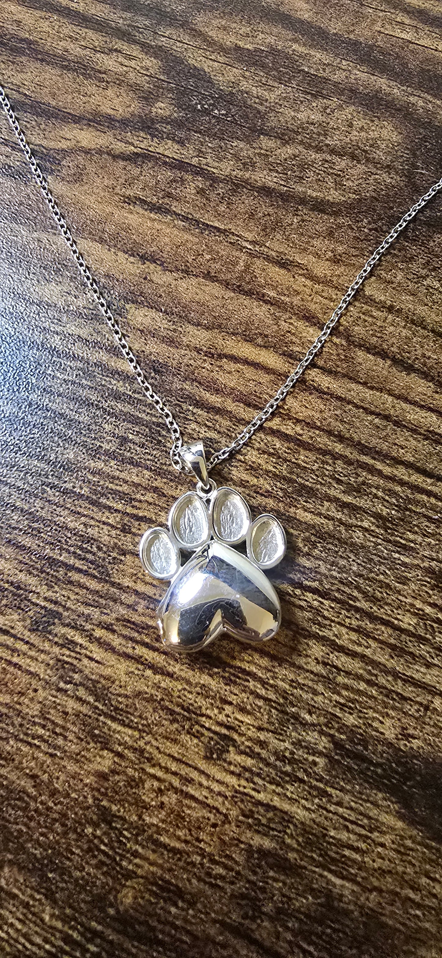 Paw Locket Memorial Necklace