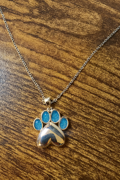 Paw Locket Memorial Necklace